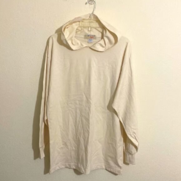 NWOT LIMITED Too Youth Boy's Lightweight Cotton Hoodie T-Shirt IVORY Size 16 - Picture 4 of 5